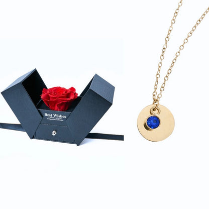 Caja Regalo Eterno y Collar Disco Personalizado