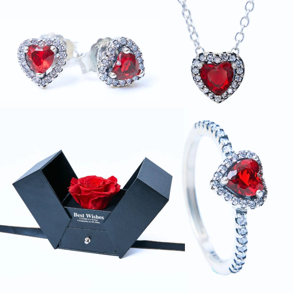 Eternal Gift Box & Red Eternal Heart Set