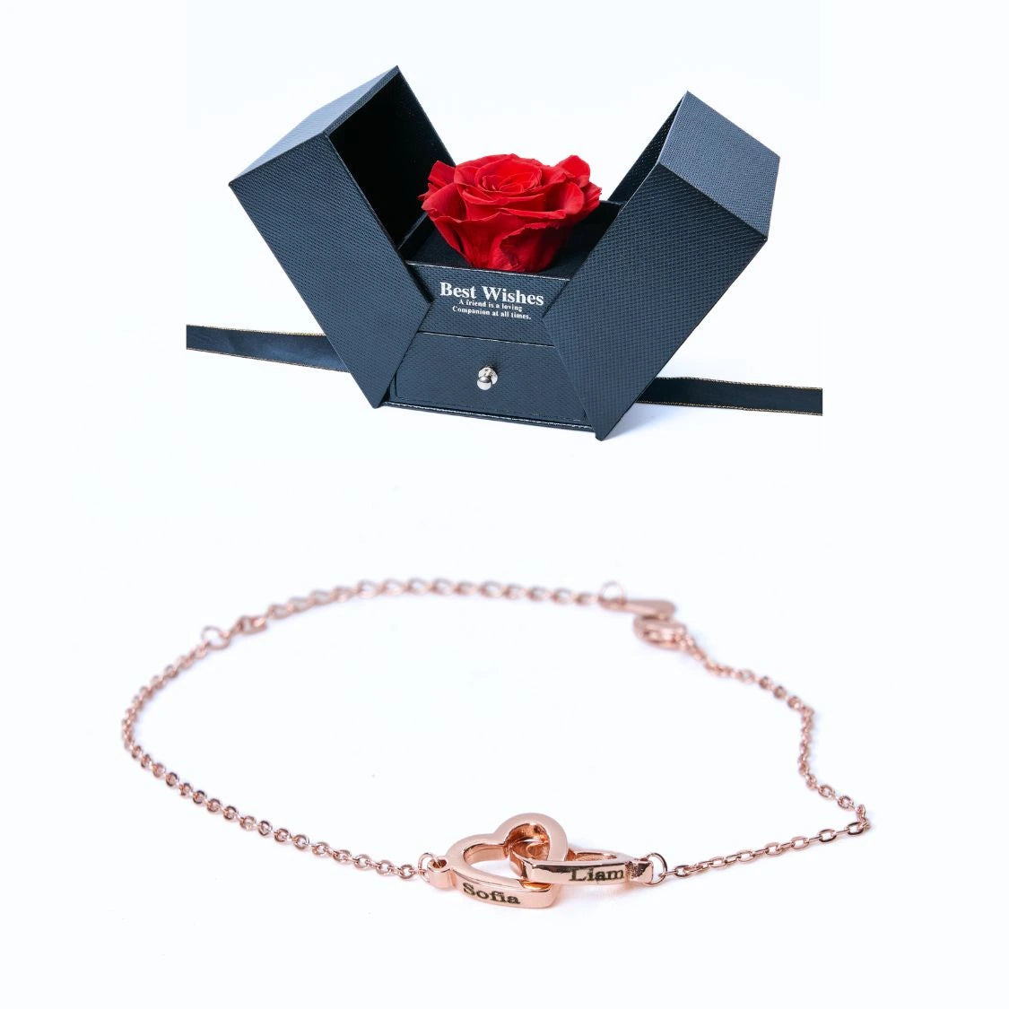 Caja Regalo Eterno y Pulsera Personalizada