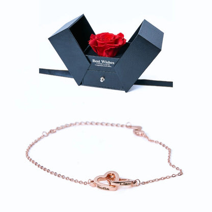 Caja Regalo Eterno y Pulsera Personalizada