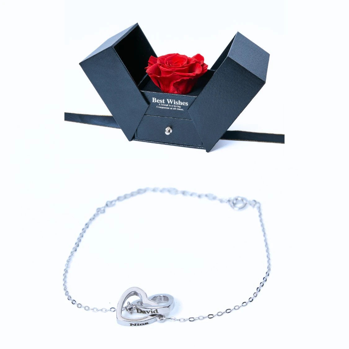 Caja Regalo Eterno y Pulsera Personalizada