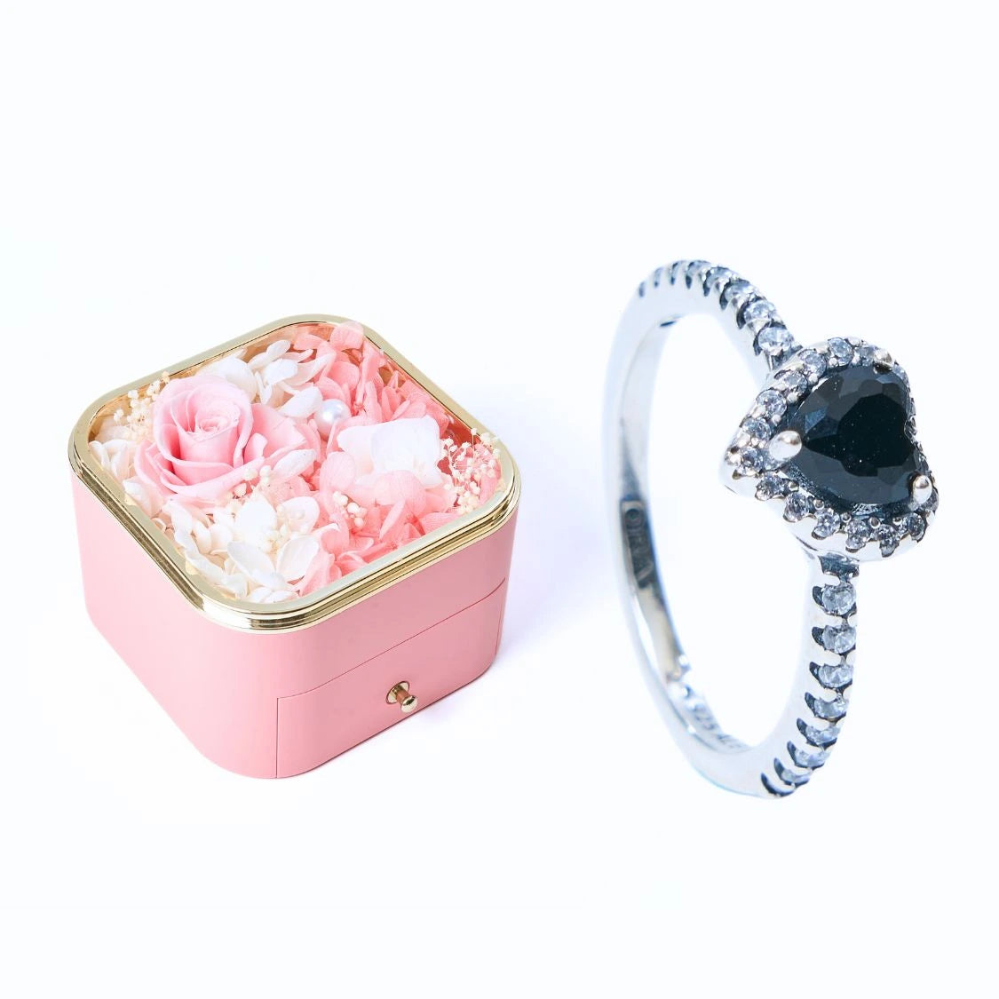Scatola Felicità Eterna e Anello Cuore Eterno