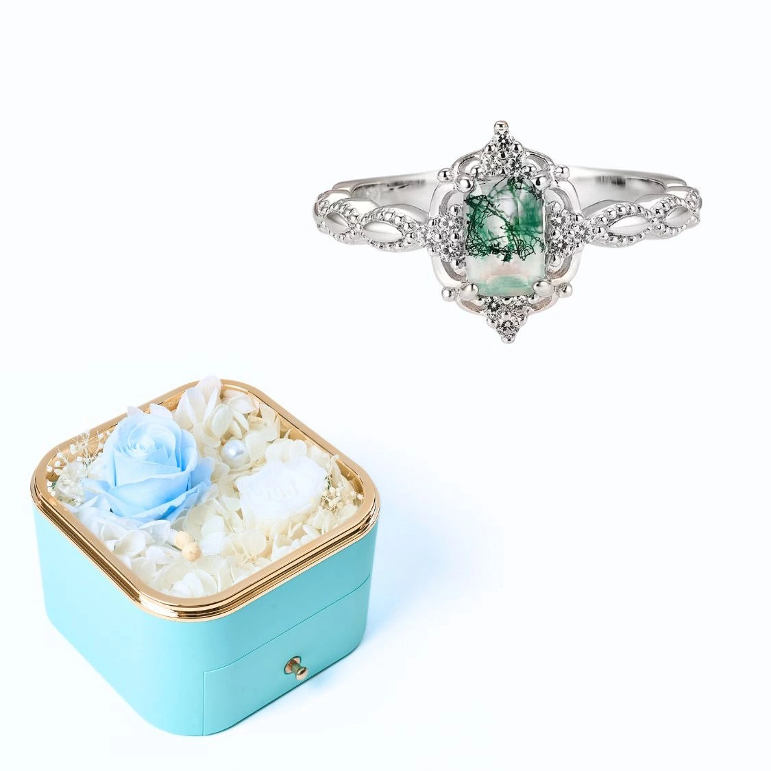 Coffret Bonheur Éternel et Bague Jasmine