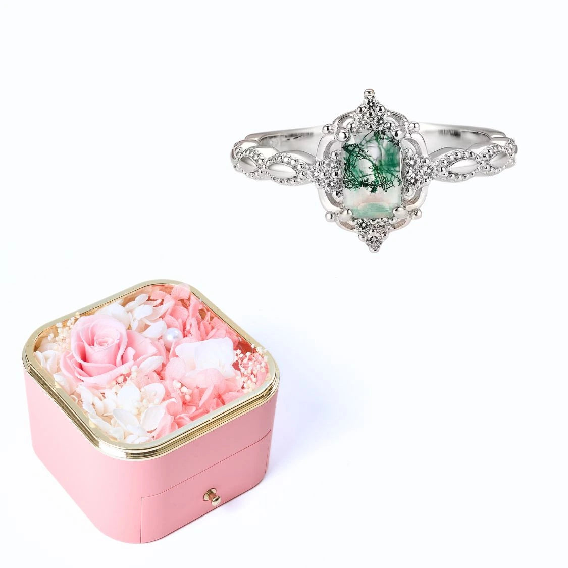 Coffret Bonheur Éternel et Bague Jasmine