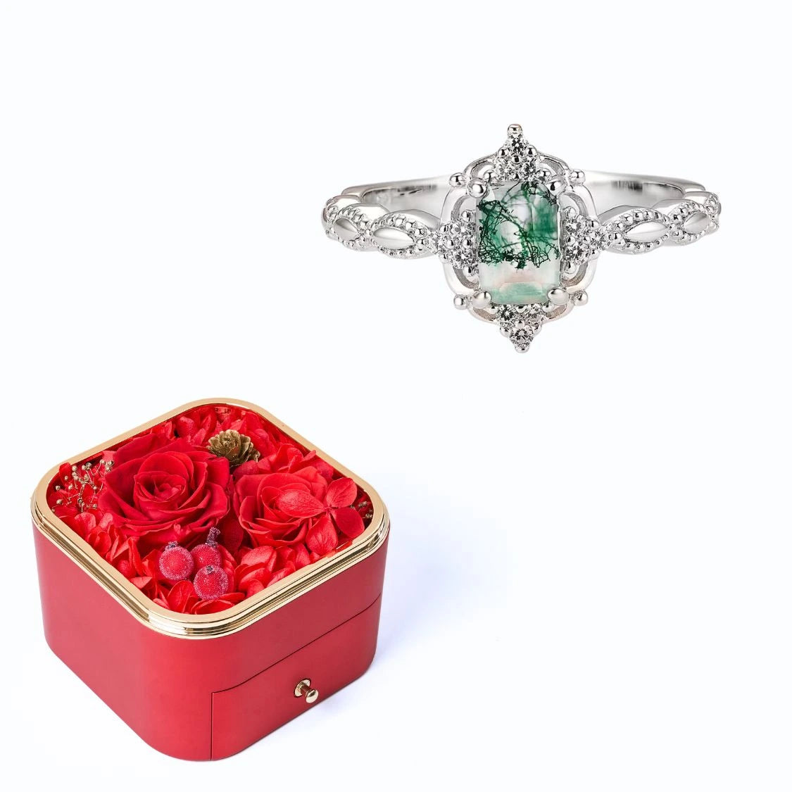 Coffret Bonheur Éternel et Bague Jasmine