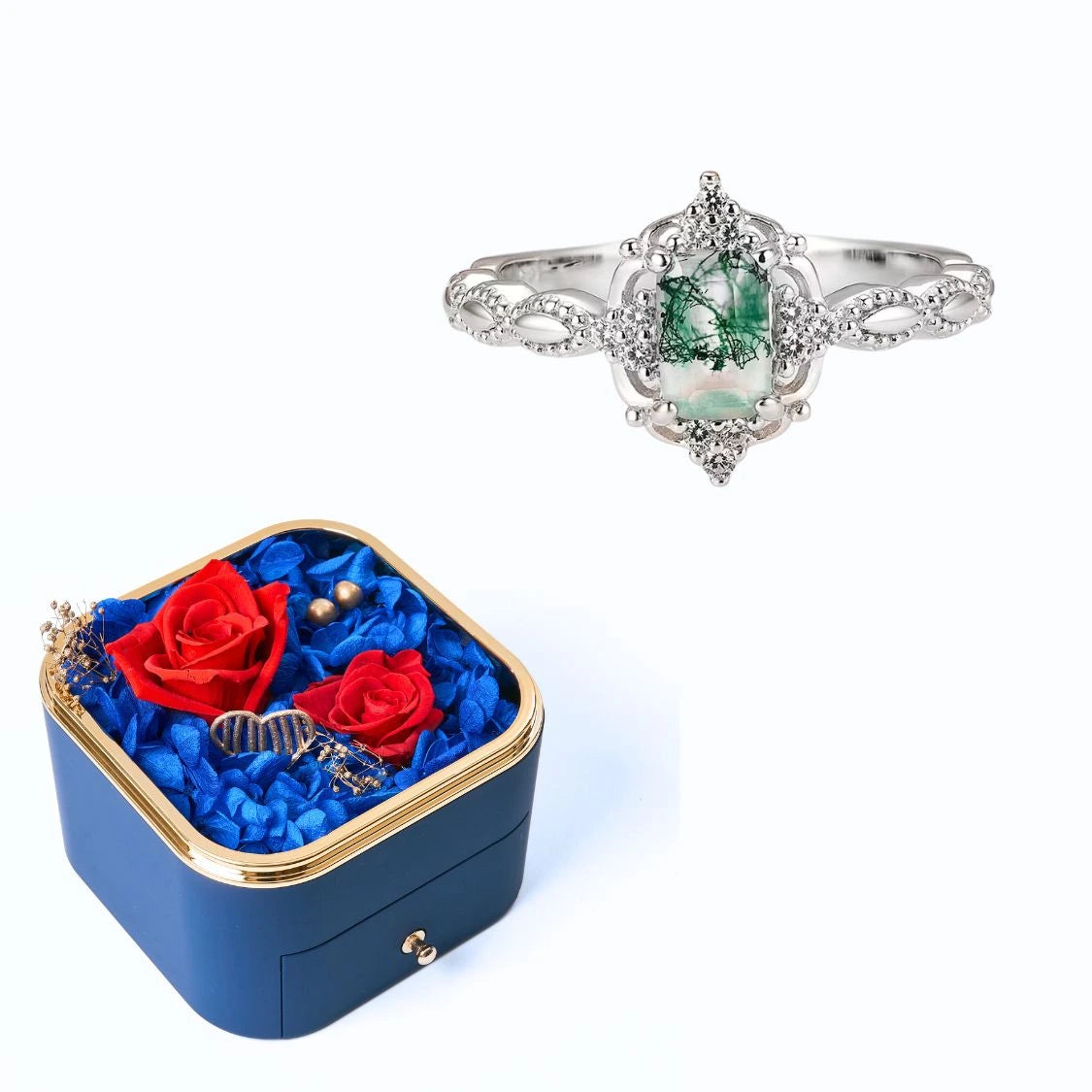 Coffret Bonheur Éternel et Bague Jasmine