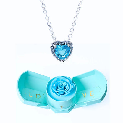 Caja Armonía Eterna y Collar Corazón Eterno