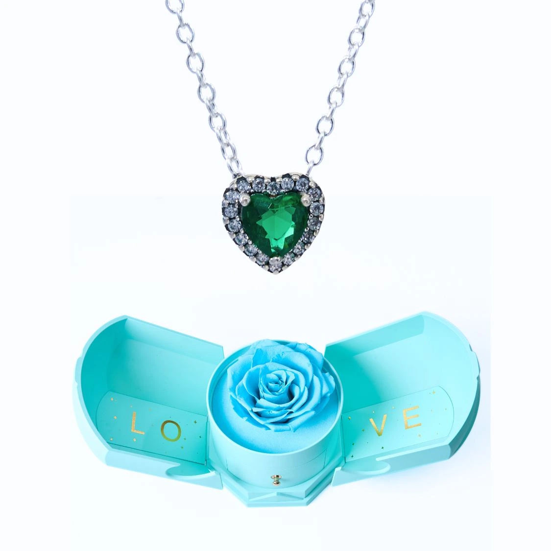 Caja Armonía Eterna y Collar Corazón Eterno