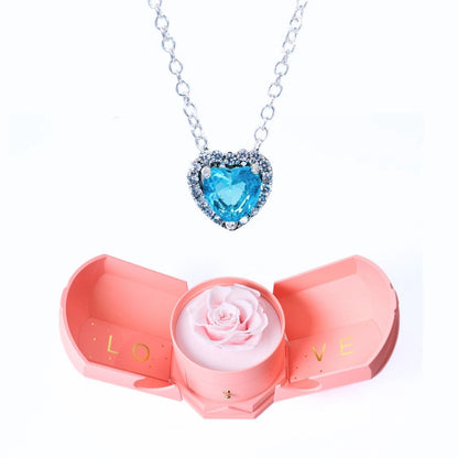 Caja Armonía Eterna y Collar Corazón Eterno