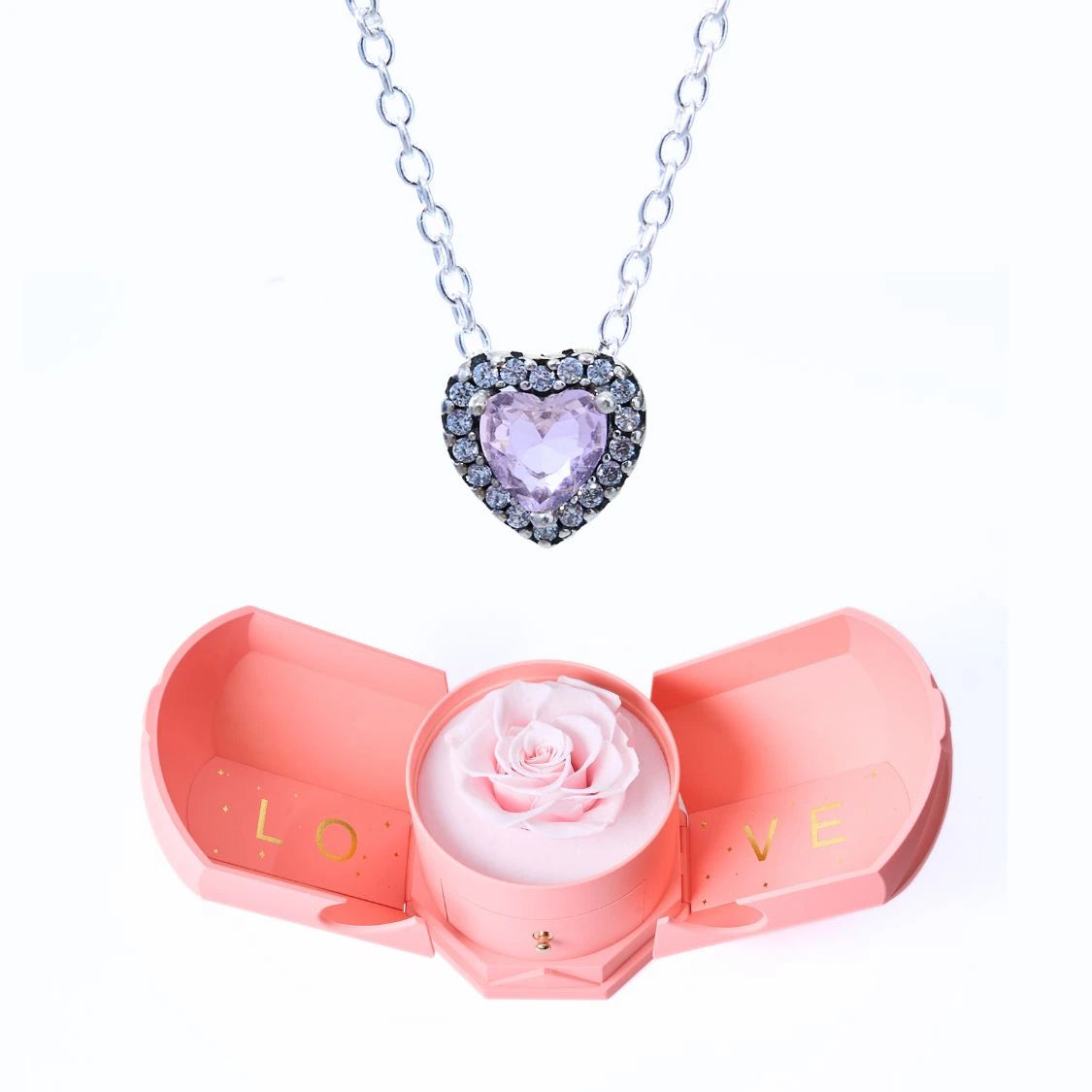 Caja Armonía Eterna y Collar Corazón Eterno
