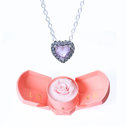 Caja Armonía Eterna y Collar Corazón Eterno