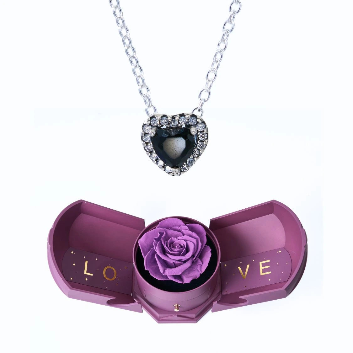 Caja Armonía Eterna y Collar Corazón Eterno