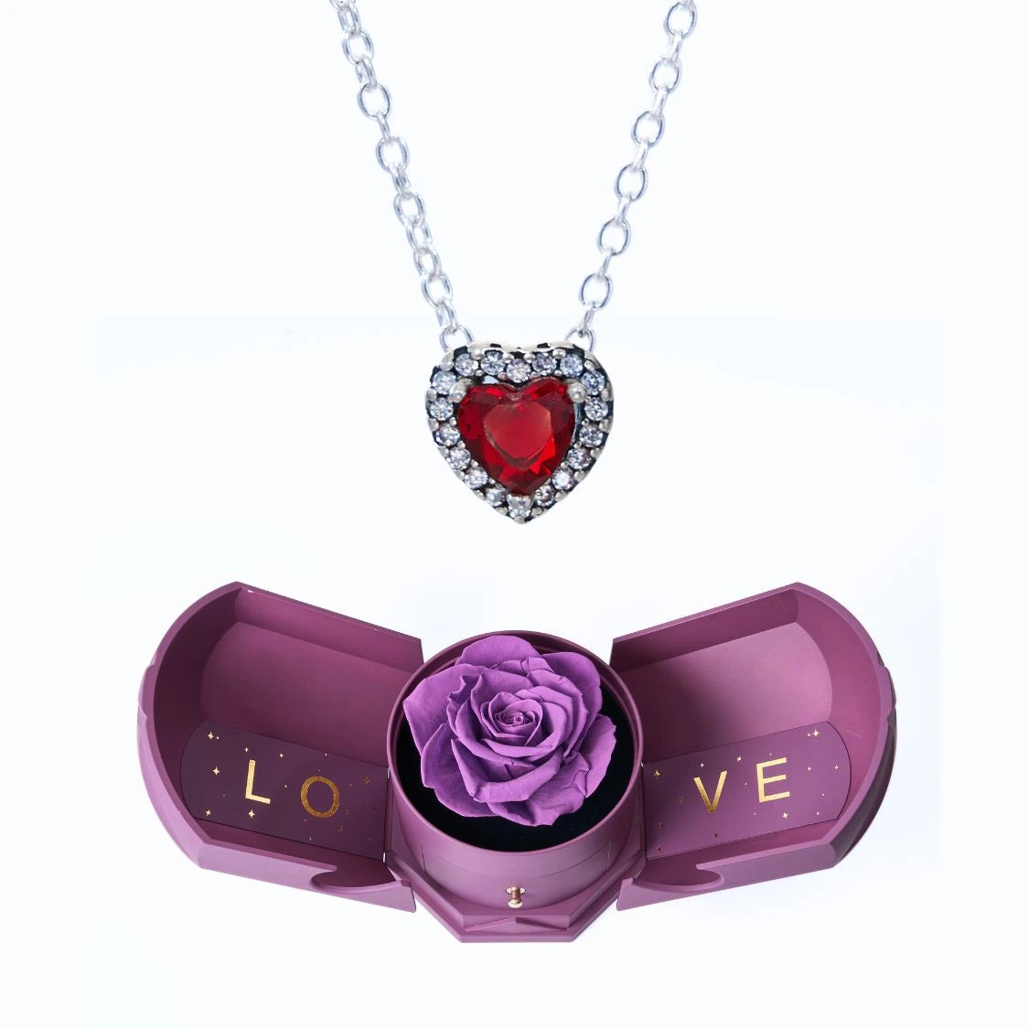 Caja Armonía Eterna y Collar Corazón Eterno
