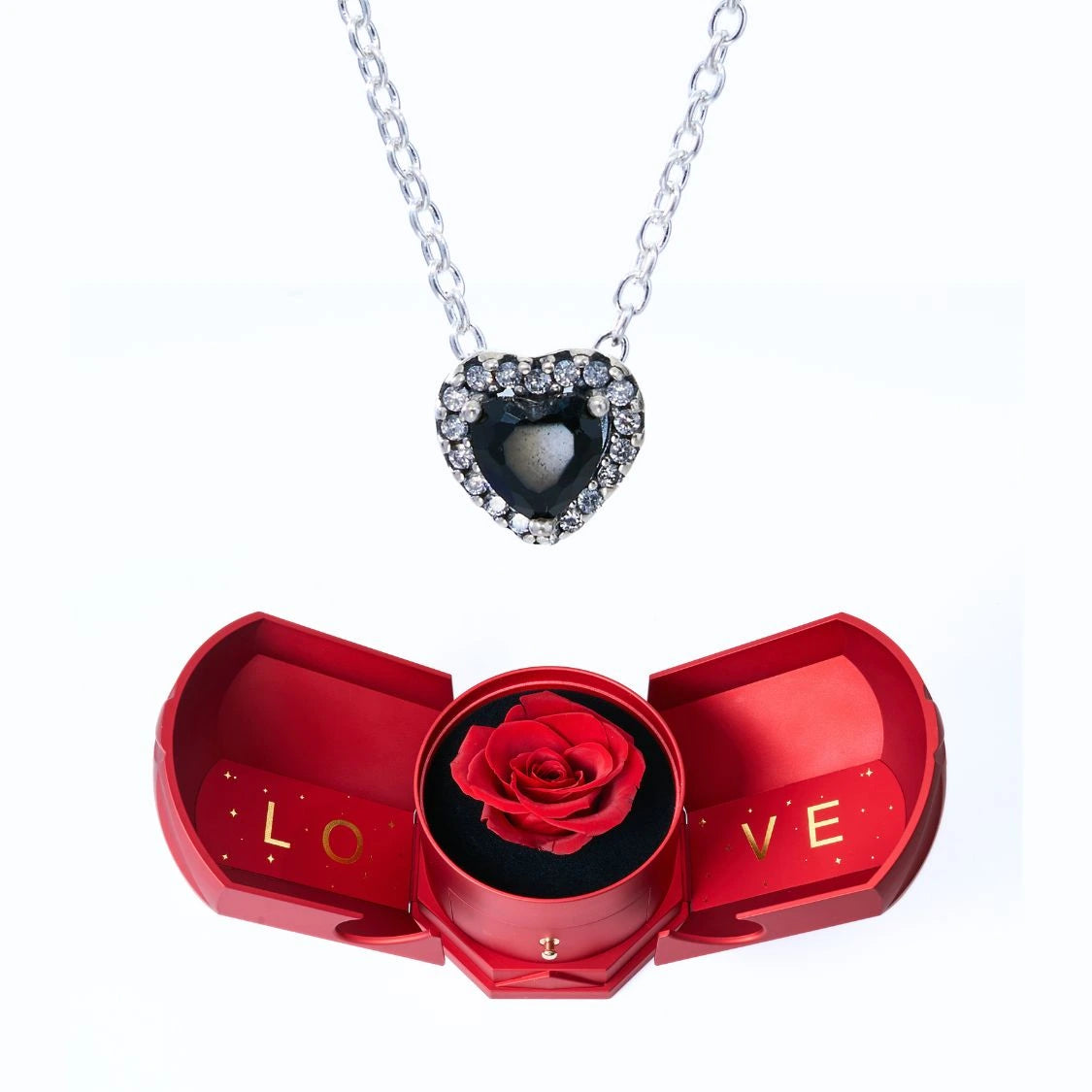 Caja Armonía Eterna y Collar Corazón Eterno