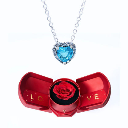 Caja Armonía Eterna y Collar Corazón Eterno