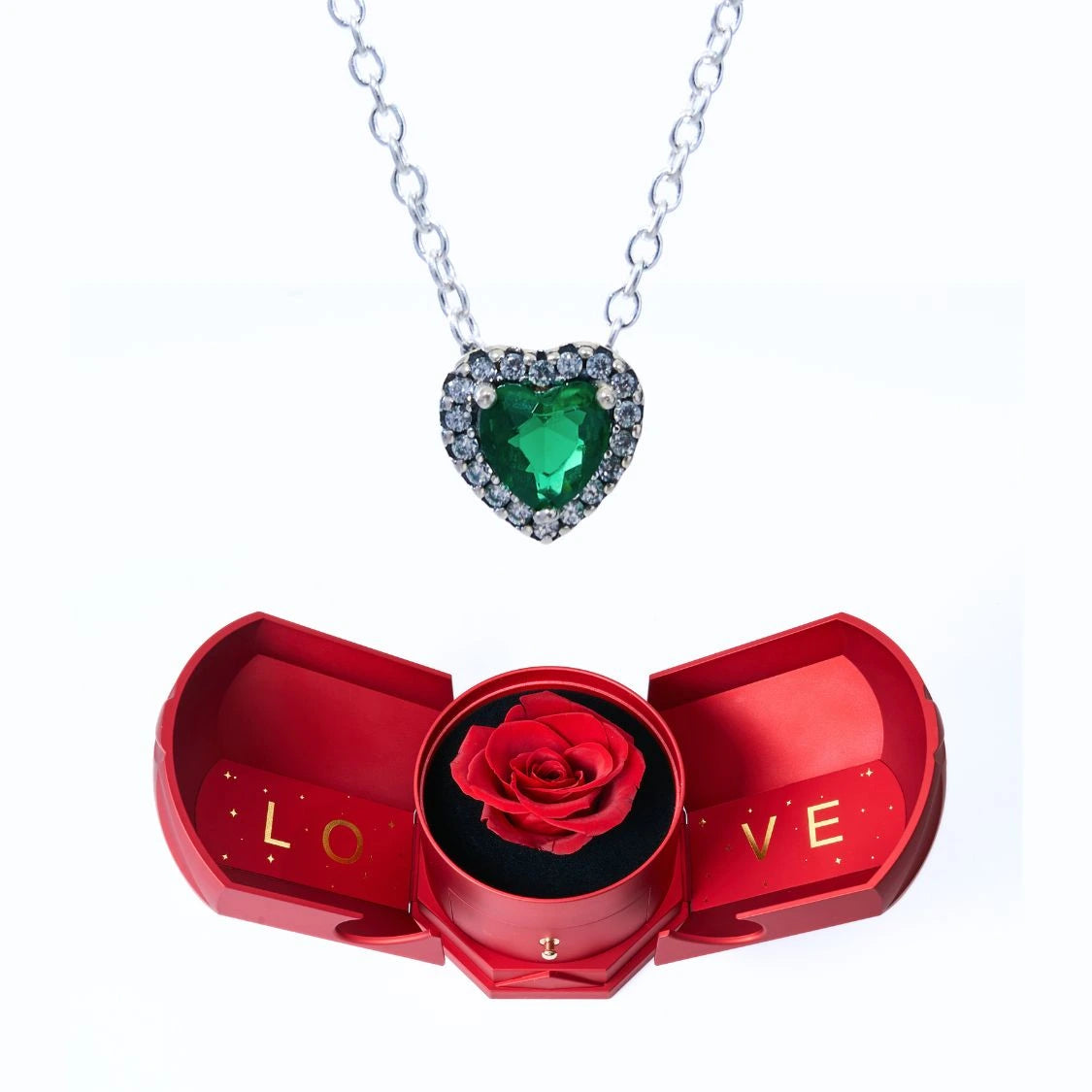Caja Armonía Eterna y Collar Corazón Eterno