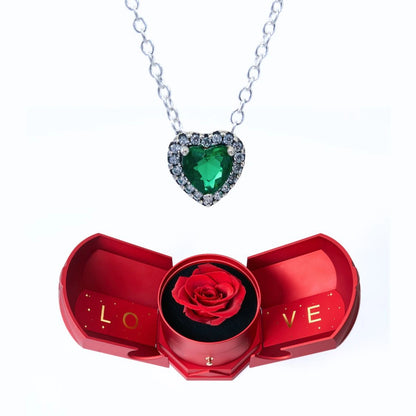 Caja Armonía Eterna y Collar Corazón Eterno