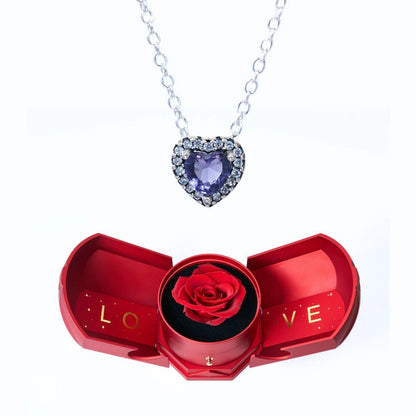 Caja Armonía Eterna y Collar Corazón Eterno