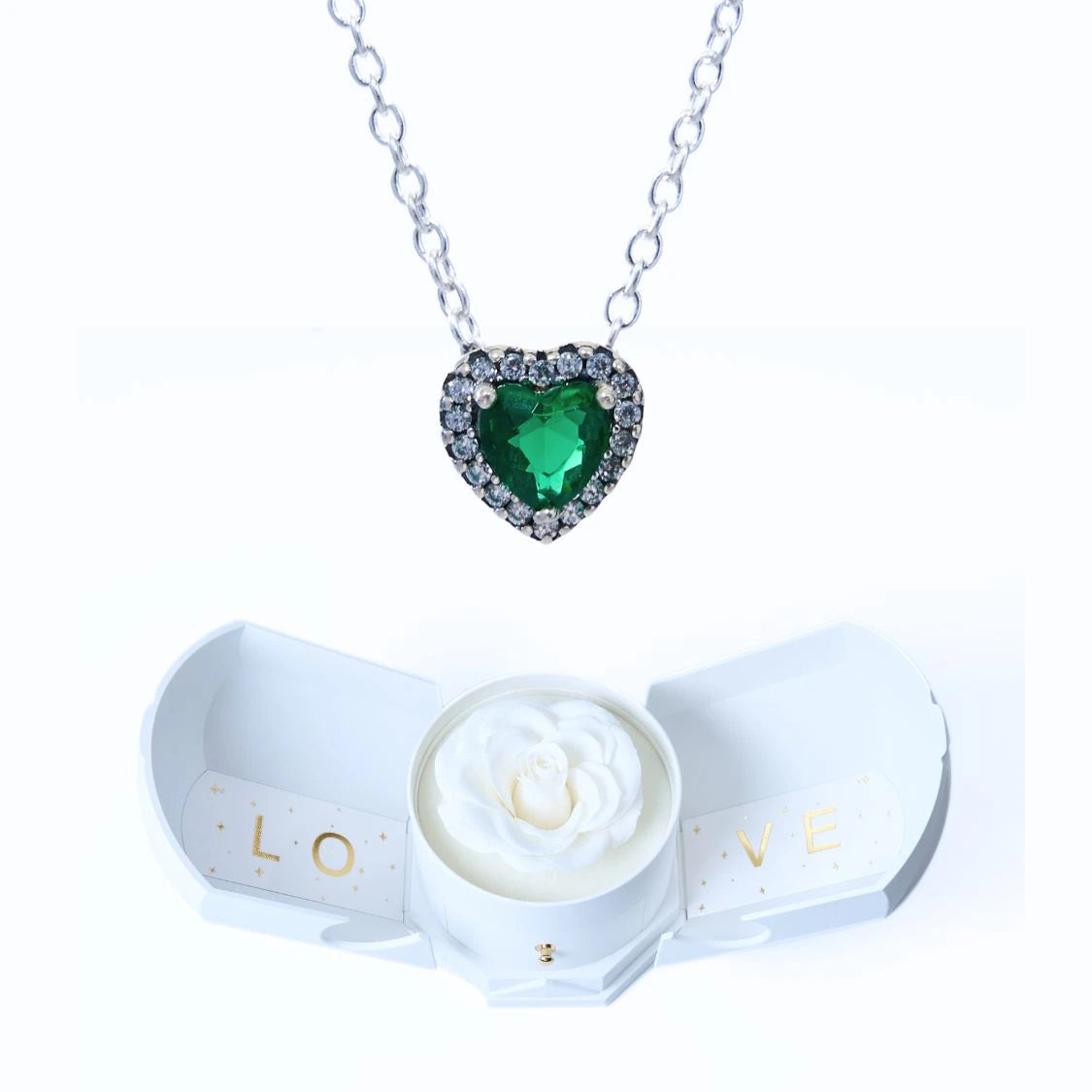 Caja Armonía Eterna y Collar Corazón Eterno