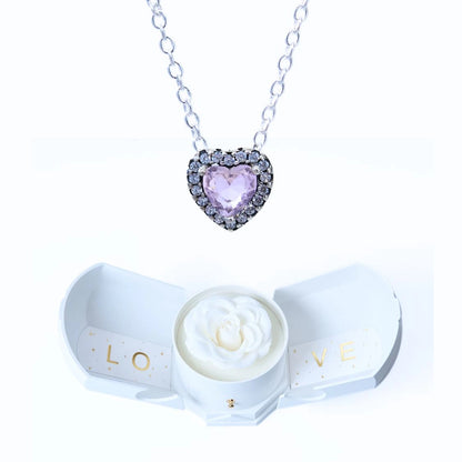 Caja Armonía Eterna y Collar Corazón Eterno