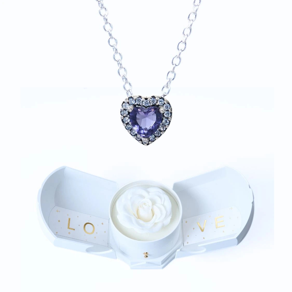 Caja Armonía Eterna y Collar Corazón Eterno