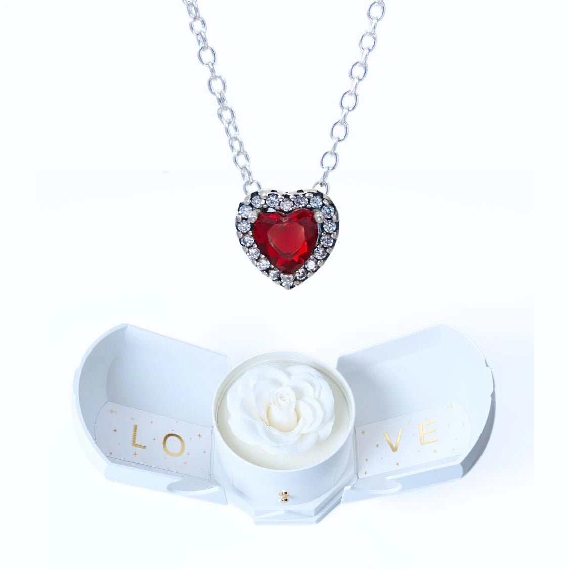 Caja Armonía Eterna y Collar Corazón Eterno