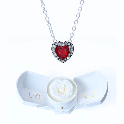 Caja Armonía Eterna y Collar Corazón Eterno