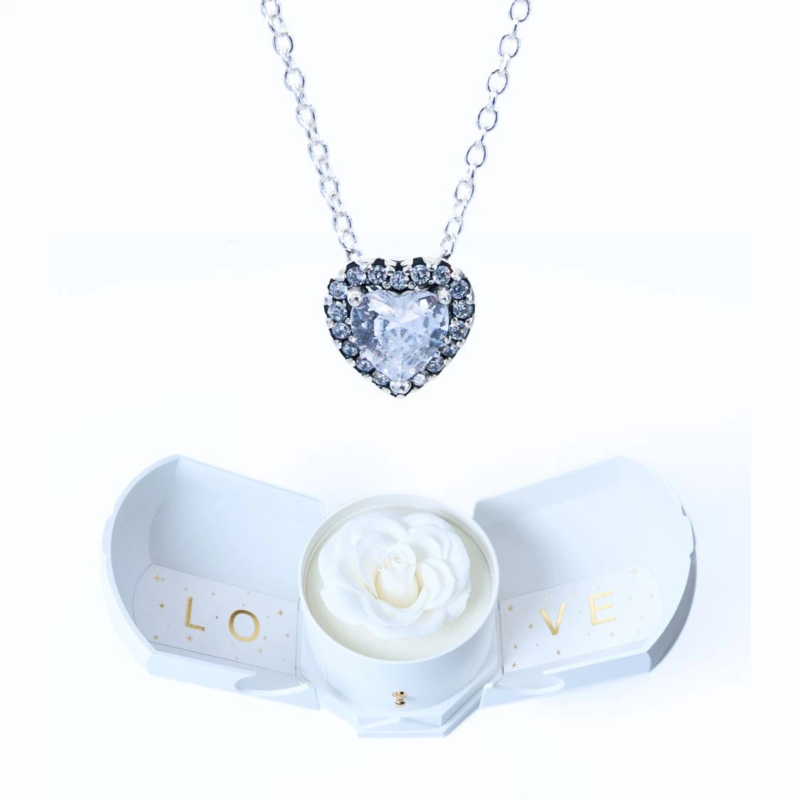 Caja Armonía Eterna y Collar Corazón Eterno