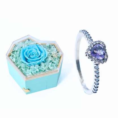 Eternal Heart Box & Purple Eternal Heart Ring