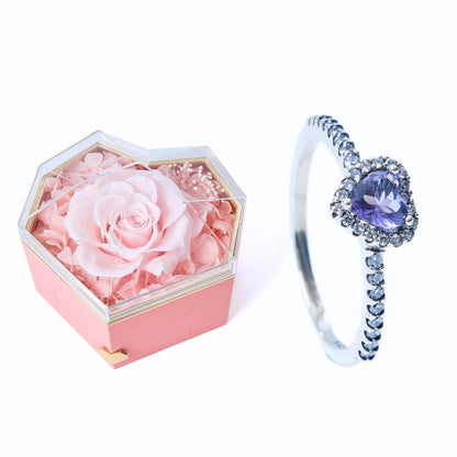Eternal Heart Box & Purple Eternal Heart Ring