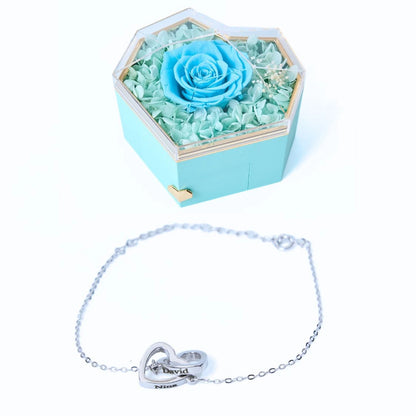 Eternal Heart Box & Personalized Bracelet