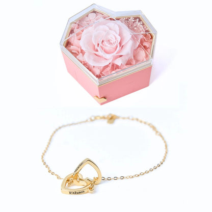 Eternal Heart Box & Personalized Bracelet