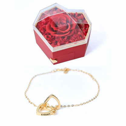 Eternal Heart Box & Personalized Bracelet