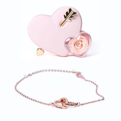 Scatola Amore Eterno e Bracciale Personalizzato
