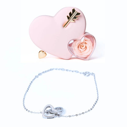 Scatola Amore Eterno e Bracciale Personalizzato