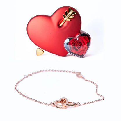 Scatola Amore Eterno e Bracciale Personalizzato