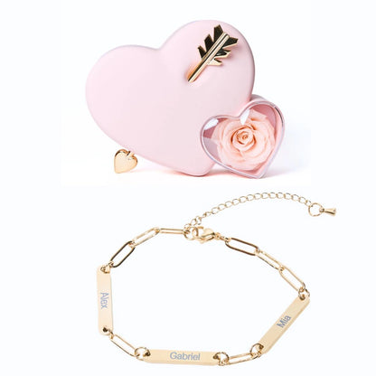 Coffret Amour Éternel & Bracelet Personnalisé Mira