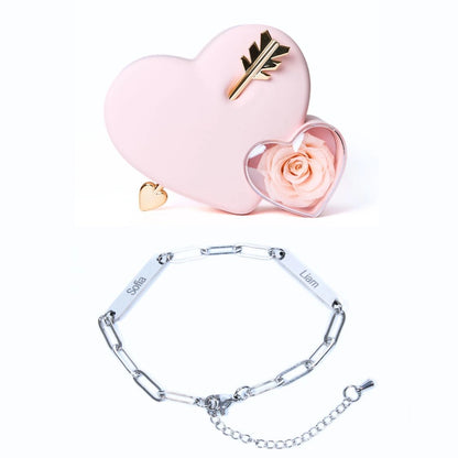 Coffret Amour Éternel & Bracelet Personnalisé Mira