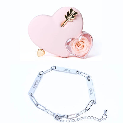 Coffret Amour Éternel & Bracelet Personnalisé Mira