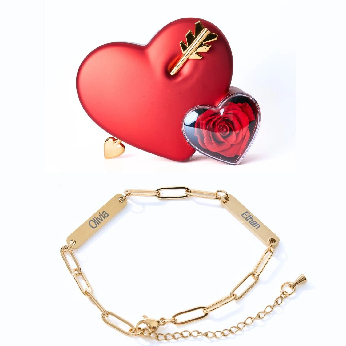 Coffret Amour Éternel & Bracelet Personnalisé Mira