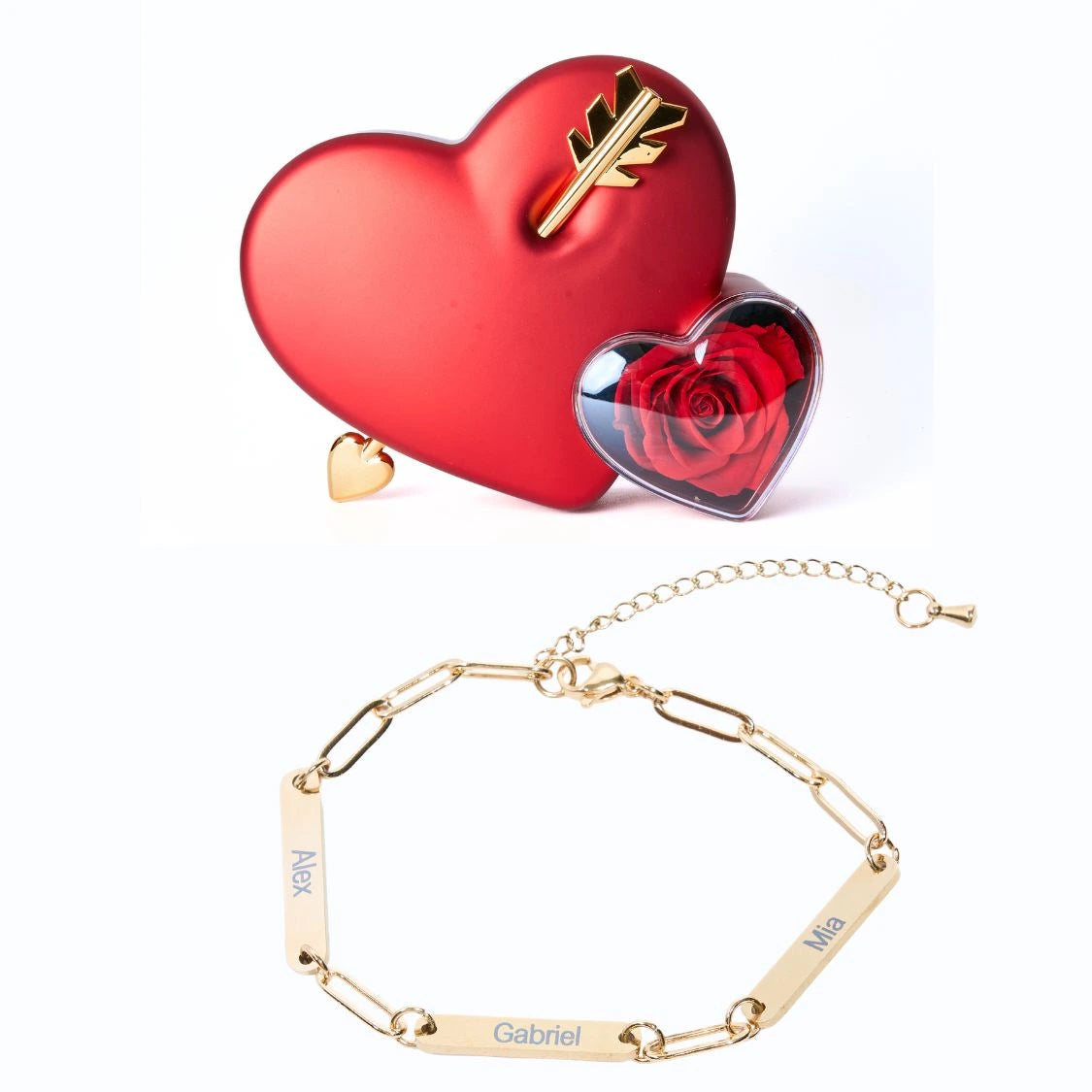 Coffret Amour Éternel & Bracelet Personnalisé Mira
