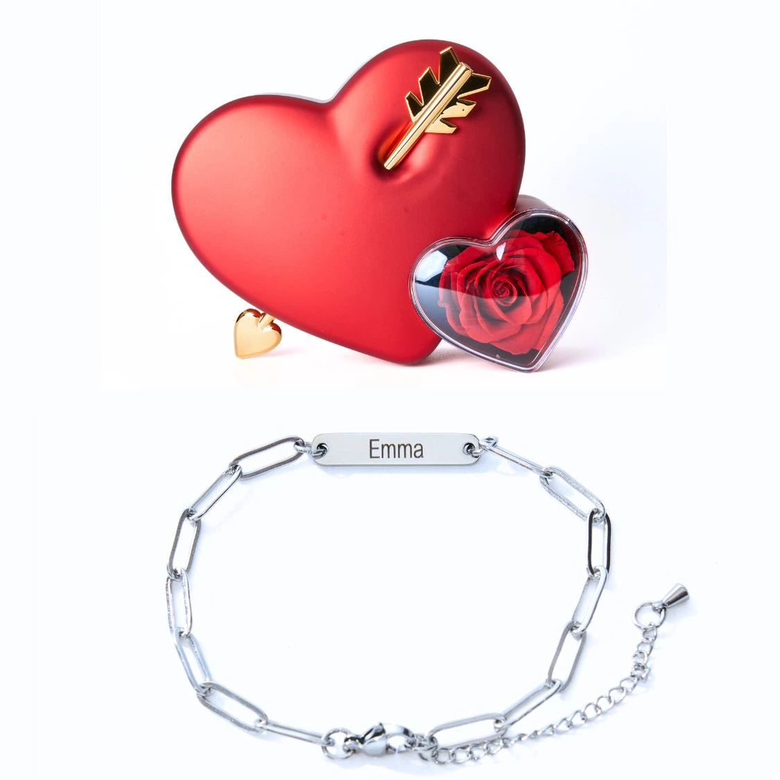 Coffret Amour Éternel & Bracelet Personnalisé Mira