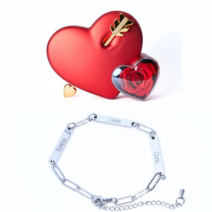 Coffret Amour Éternel & Bracelet Personnalisé Mira
