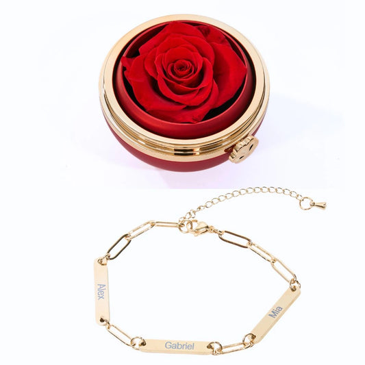 Scatola Passione Eterna e Bracciale Personalizzato Mira