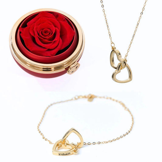 Scatola Passione Eterna e Bracciale e collana personalizzati
