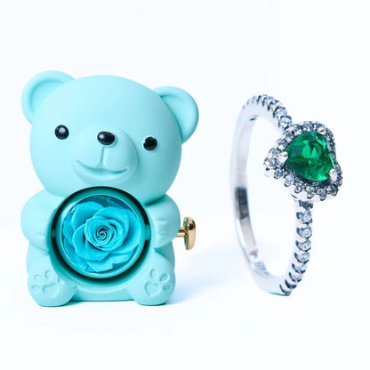 Milona™ Oso Eterno y Anillo Corazón Eterno