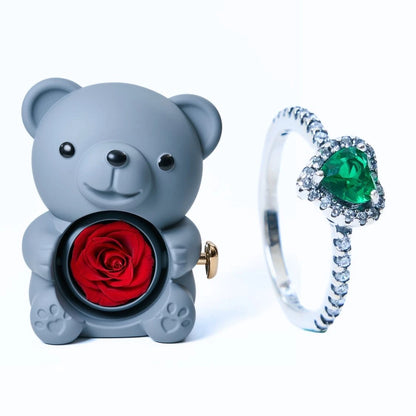 Milona™ Oso Eterno y Anillo Corazón Eterno