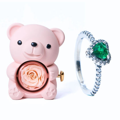 Milona™ Oso Eterno y Anillo Corazón Eterno
