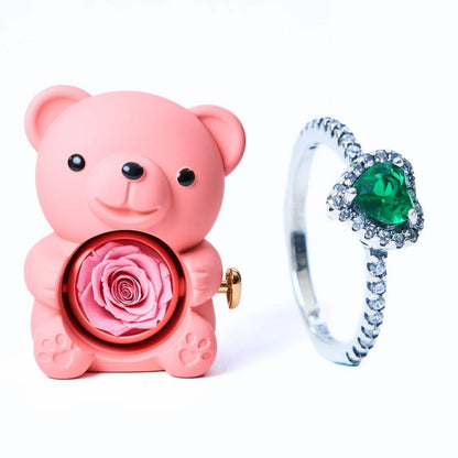 Milona™ Oso Eterno y Anillo Corazón Eterno