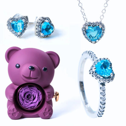 Milona Ewiger Bär & Blaues Ewiges Herz-Set